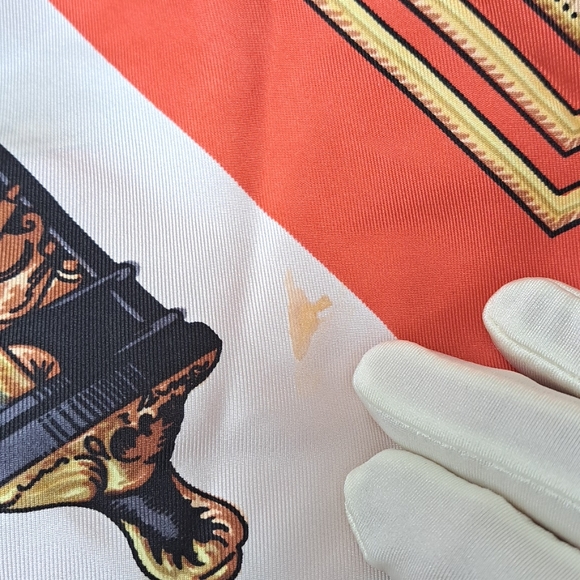 Foulards Baccara Lyon 100% Silk Made in France Scarf - Picture 3 of 8